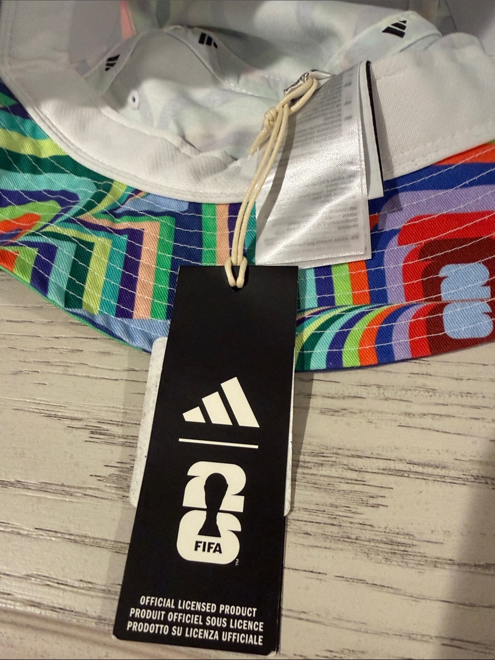 adidas Multicolor Geometric Bucket Hat - Picture 3 of 4